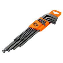 BE-9770 Metric Long Ball End Hex L-Key Set, 9 Piece