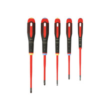 BE-9882SL ERGO™ Slim VDE Insulated Screwdriver Set, 5 Piece