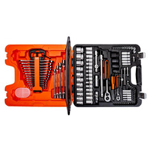 S108 1/4in & 1/2in Drive Socket & Combination Spanner Set, 108 Piece