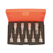 Bahco BAHS9HEX S9HEX 1/2in Drive Socket Set, 9 Piece