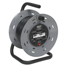 Sealey BCR2525 25m Cable Reel with Thermal Trip 4 x 230V