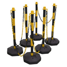Sealey BYSBKIT Post & Chain Kit 25m - Black/Yellow