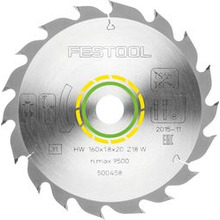 Festool Saw blade HW 160x1,8x20 W18