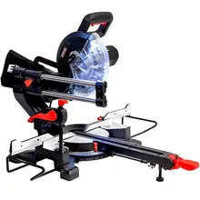 Excel 31708 216mm Sliding Mitre Saw with LED Light & 48T Blade 240V/1700W