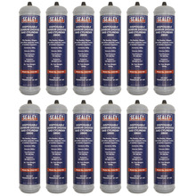 Sealey Disposable Carbon Dioxide Gas Cylinder 390g - Box of 12