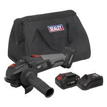 Sealey Premier SV20 Series 115mm Brushless Cordless Angle Grinder Kit 20V 4Ah