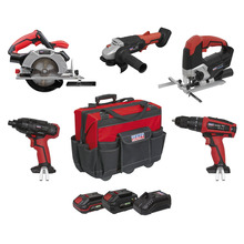 5 x SV20 Series Cordless Power Tool Kit 20V - 2 Batteries