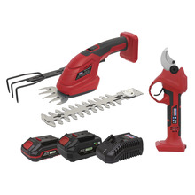 Sealey 2 x SV20 Series Cordless Power Tool Gardening Kit 20V - 2 Batteries