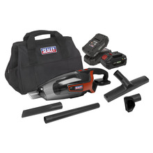 Sealey SV20 Series 650ml Cordless Handheld Vacuum Cleaner Kit 20V - 2 Batteries