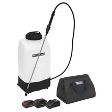 Sealey SV20 Series 15L Cordless Garden Backpack Sprayer 20V - 2 Batteries
