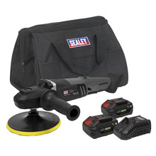 Premier SV20 Series 180mm Brushless Cordless Rotary Polisher 20V 4Ah - 2 Batteries