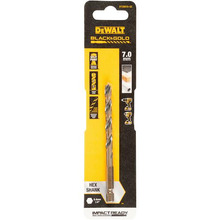 DeWalt DT20610-QZ Impact Black & Gold Hex Metal Drill Bit 7mm