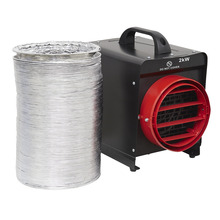 Sealey DEH2001 Industrial Fan Heater with Ducting 2kW/230V