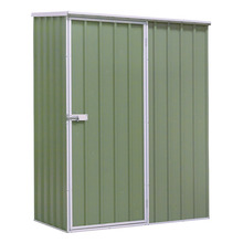 Sealey Dellonda Galvanized Steel Storage Shed with Pent Style Roof 150 x 80 x 190cm - Green