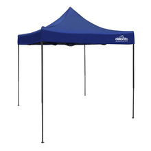 Sealey DG127 Dellonda Premium 2x2m Pop-Up Gazebo, Heavy Duty, PVC Coated, Water-Resistant Fabric, Supplied with Carry Bag, Rope, Stakes & Weight Bags - Blue Canopy