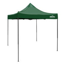 Sealey DG128 Dellonda Premium 2 x 2m Pop-Up Gazebo, Heavy Duty, PVC Coated,  Water-Resistant Fabric, Supplied with Carry Bag, Rope, Stakes & Weight Bags - Dark Green Canopy