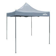 Sealey DG129 Dellonda Premium 2 x 2m Pop-Up Gazebo, Heavy Duty, PVC Coated, Water-Resistant Fabric, Supplied with Carry Bag, Rope, Stakes & Weight Bags - Grey Canopy