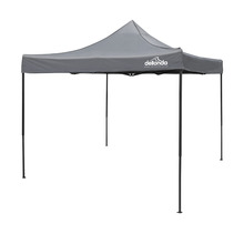 Sealey DG133 Dellonda Premium 3 x 3m Pop-Up Gazebo, PVC Coated, Water-Resistant Fabric, Supplied with Carry Bag, Rope, Stakes & Weight Bags - Grey Canopy
