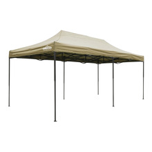 Sealey Dellonda Premium 3x6m Pop-Up Gazebo, Heavy Duty, PVC Coated, Water-Resistant Fabric Supplied with Carry Bag, Rope, Stakes & Weight Bags - Beige Canopy