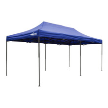 Sealey Dellonda Premium 3x6m Pop-Up Gazebo, Heavy Duty, PVC Coated, Water-Resistant Fabric, Supplied with Carry Bag, Rope, Stakes & Weight Bags - Blue Canopy