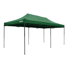 Sealey Dellonda Premium 3x6m Pop-Up Gazebo, Heavy Duty, PVC Coated, Water-Resistant Fabric, Supplied with Carry Bag, Rope, Stakes & Weight Bags - Dark Green Canopy