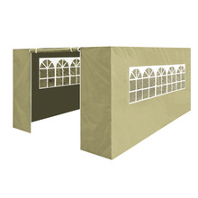 Sealey DG150 Dellonda Premium Side Walls/Doors/Windows for Gazebo/Marquee, Fits 3 x 4.5m Models - Beige