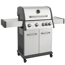 Sealey DG17 Dellonda 4+1 Burner Deluxe Gas BBQ Grill with Piezo Ignition & Thermometer - Stainless Steel