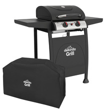 Sealey DG227 Dellonda 2 Burner Gas BBQ Grill with Piezo Ignition, Thermometer & Cover