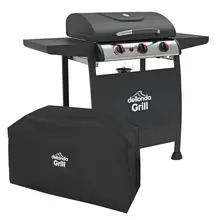 Sealey DG228 Dellonda 3 Burner Gas BBQ Grill with Piezo Ignition, Thermometer & Cover