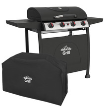 Sealey DG229 Dellonda 4 Burner Gas BBQ Grill with Piezo Ignition, Thermometer & Cover