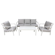 Sealey Dellonda Kyoto Aluminium Outdoor Sofa & Coffee Table Set 4pc