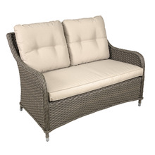 Sealey Dellonda Chester Rattan Wicker Outdoor 2-Seater Sofa