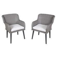 Sealey Dellonda Buxton Rattan Wicker Outdoor Chairs Set 2pc