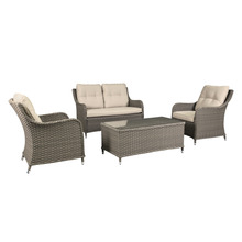 Sealey DG87 Dellonda Chester Rattan Wicker Outdoor Lounge Set 4pc