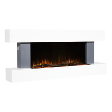 Baridi Wall Mounting Electric Fireplace with LED Flame Effect 52