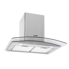 Sealey DH128 Baridi Curved Glass Cooker Hood with Carbon Filters & LED Lights 60cm - Stainless Steel