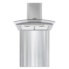 Sealey DH208 Baridi Curved Glass Cooker Hood with Carbon Filters, LED Lights & Splashback 60cm - Stainless Steel