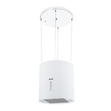 Baridi Round Island Cooker Hood 35cm - White
