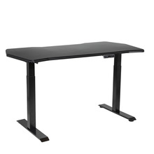 Sealey Dellonda Carbon Fibre Effect Electric Height Adjustable Standing Desk, 1400 x 700mm Dual Motor 100kg