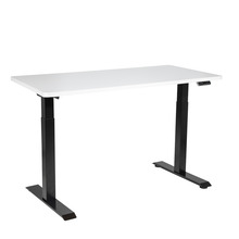 Sealey Dellonda White Electric Height Adjustable Standing Desk, 1400 x 700mm Dual Motor 100kg