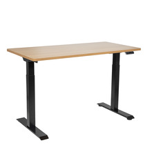 Sealey Dellonda Oak Electric Height Adjustable Standing Desk, 1400 x 700mm Dual Motor 100kg