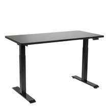 Sealey Dellonda Black Electric Height Adjustable Standing Desk, 1400 x 700mm Dual Motor 100kg