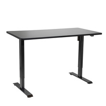 Sealey Dellonda Single Motor Ultra-Quiet Adjustable-Height Electric Sit/Stand Desk - Black Desktop