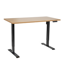 Sealey Dellonda Oak Electric Adjustable-Height Standing Desk with Memory, Quiet & Fast 1400 x 700mm