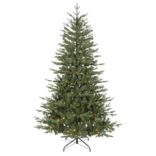 Sealey DH82 Dellonda Pre-Lit Hinged Christmas Tree with 350 Warm White LED Lights 7ft(210cm)