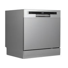 Baridi Tabletop Dishwasher 8 Place Settings 8L Capacity - Silver