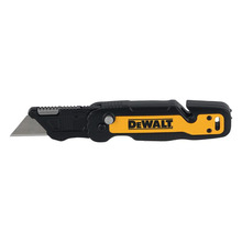 Push and Flip Folding Utility Knife with Storage