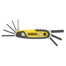 Metric Folding / Locking Hex Key Set, 8 Piece