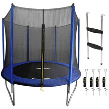 Sealey DL93 Dellonda Heavy-Duty Outdoor Trampoline with Safety Enclosure Net, Anchors & Ladder 8ft