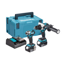 Makita DLX2516TJ 18v LXT Brushless Twin Kit DHP486 Combi Drill & DTD173 Impact Driver Inc. 2x 5.0Ah 